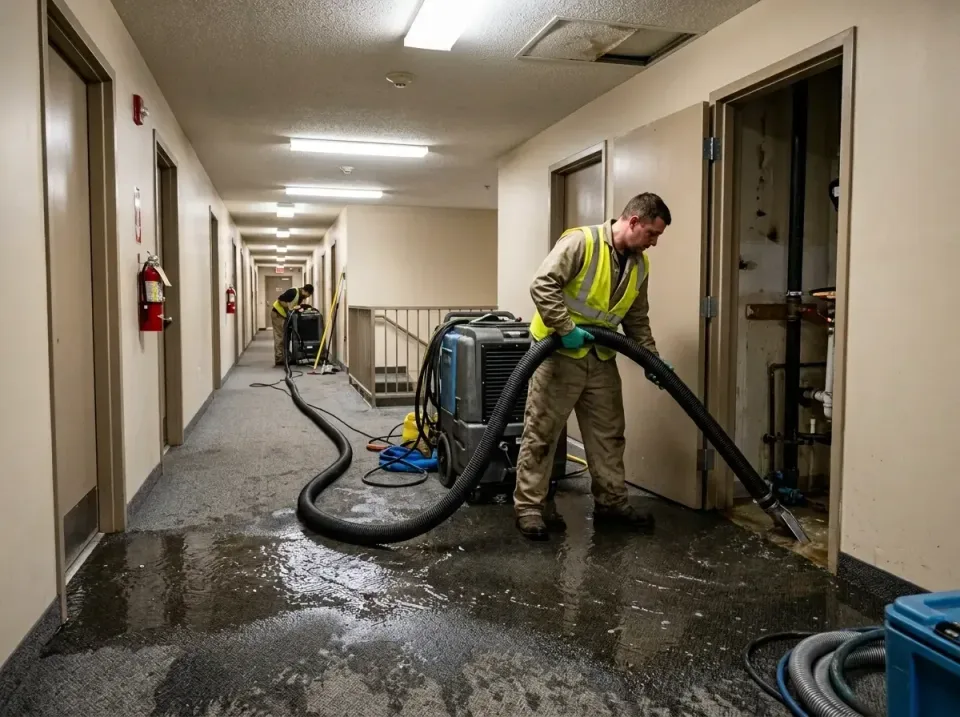 multi-unit-apartment-hallway-f-005 — frequently asked questions, Emergency Burst Pipe Water Extraction & Removal in Walbridg…